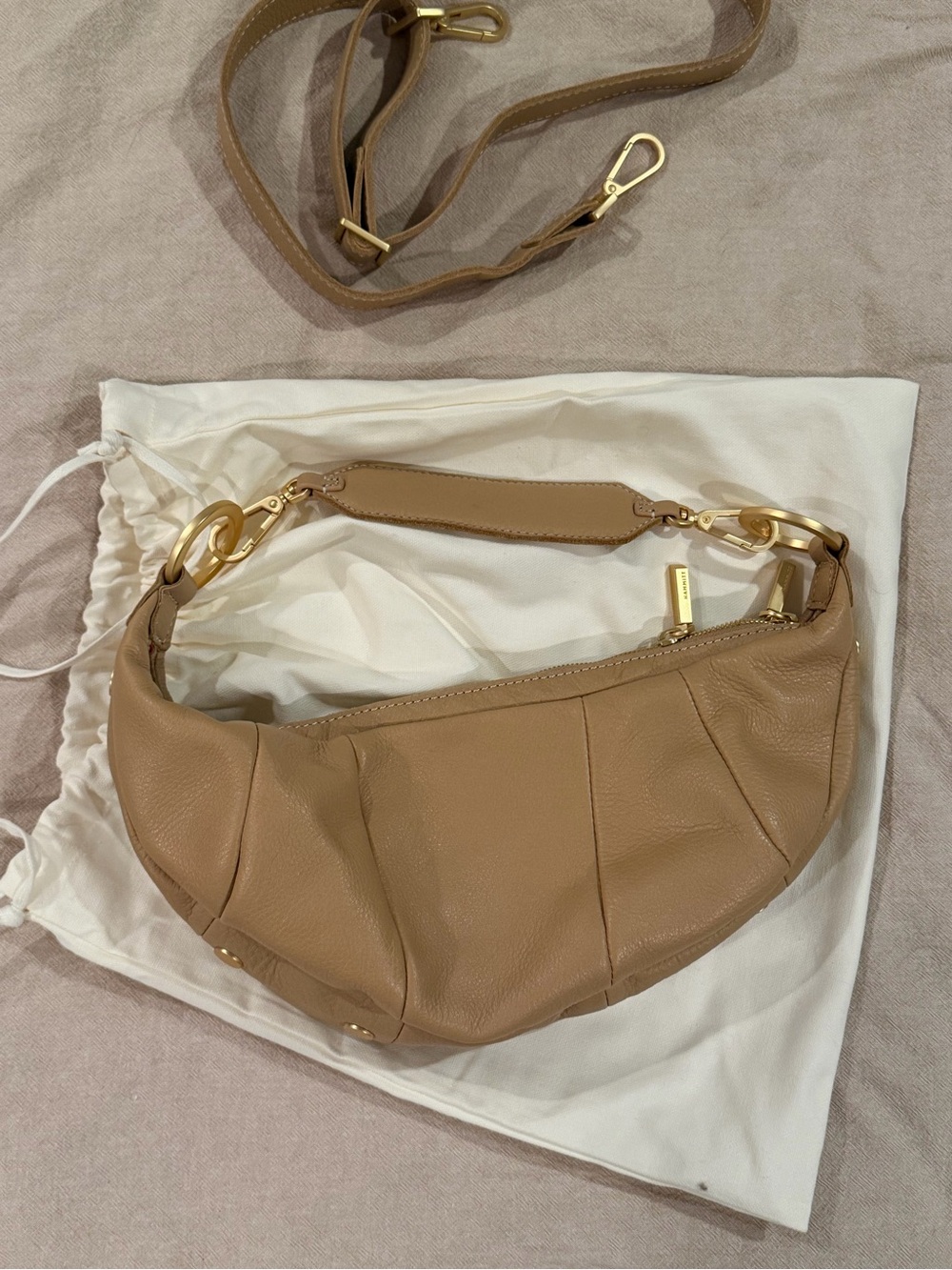 Hammitt Erica small leather croissant slouchy shoulder bag - Picture 3 of 6